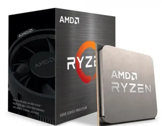 Processador AMD Ryzen 5 5600GT, 3.6GHz (4.6GHz Turbo), 6-Cores 12-Threads, Cooler Wraith Stealth, AM4, 100-100001488BOX