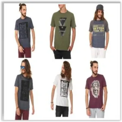 Diversos modelos de camiseta a partir de R$ 11