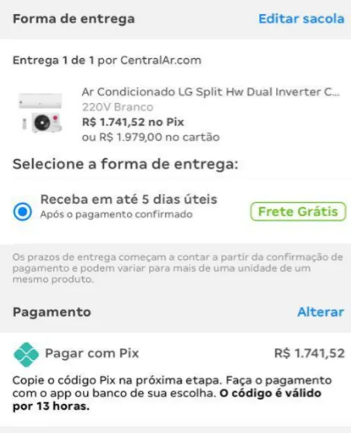 Imagem na descrição da promoção