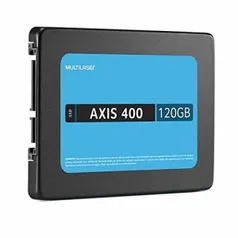 SSD - 2,5pol / SATA3 - 120GB - Multilaser Axis 400 - R$141