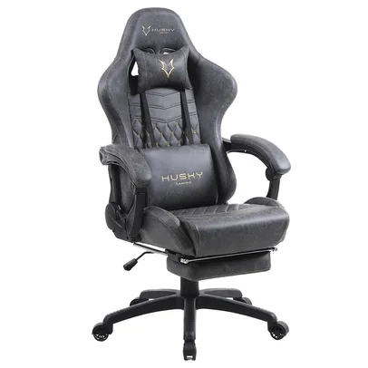 Cadeira Gamer Husky Gaming Tempest 700, Cinza Claro, Com Almofadas, Descanso Para Pernas Retrátil, Reclinável - HGMA076