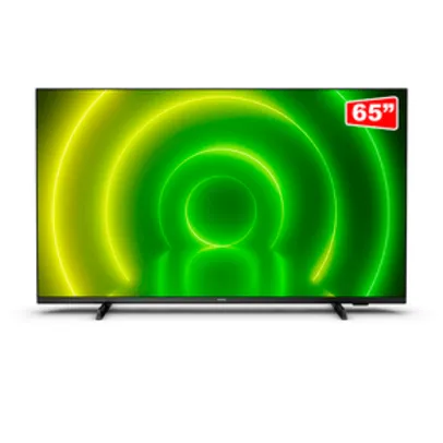 Smart TV Philips 65 4k UHD LED 65PUG7406/78 Android TV