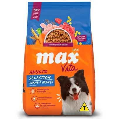 (VIP) Ração Max Vita Adulto Selection Carne E Frango – 10,1kg