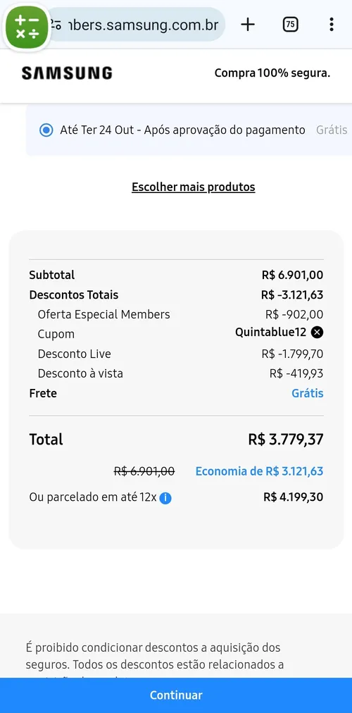 Imagen na descrição da promoção