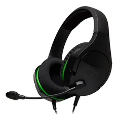 Headset over-ear gamer HyperX CloudX Stinger Core preto e verde