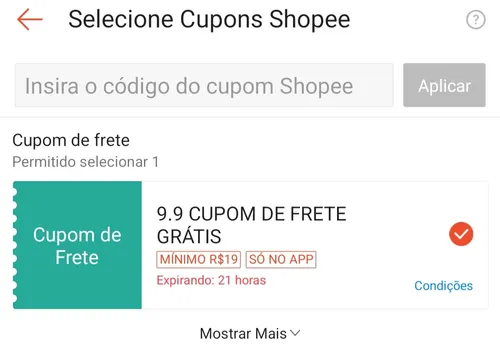 Imagem na descrição da promoção