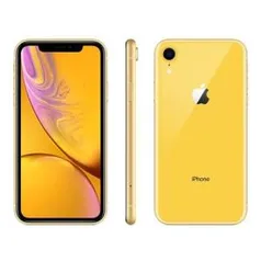 iPhone XR Apple Amarelo 128GB, Tela Retina LCD de 6,1”, iOS 12, Câmera Traseira 12MP, Resistente à Água e Reconhecimento Facial