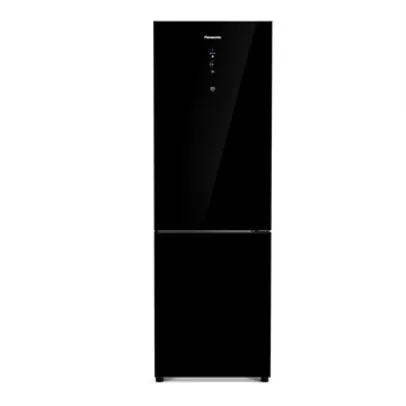 Refrigerador Panasonic Frost Free NR-BB41GV1BA 2 Portas Black Glass 397 litros