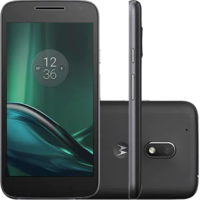 Smartphone Moto G 4 Play Dual Chip Android 6.0 Tela 5'' 16GB Câmera 8MP - Preto - R$692