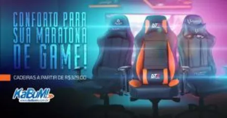 Promoção Cadeiras Gamer Kabum