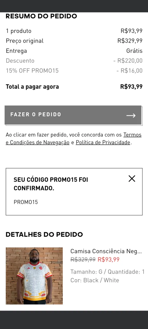 Imagem na descrição da promoção