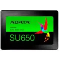 [APP]SSD Adata SU650, 512GB, SATA, Leitura: 520MB/s e Gravação: 450MB/s, Preto - ASU650SS-512GT-R