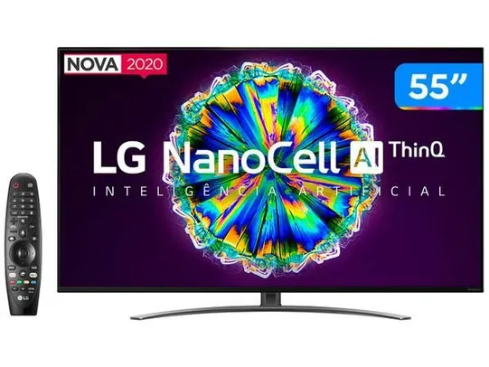 Smart TV 4K NanoCell IPS 55” LG 55NANO86SNA | R$3514