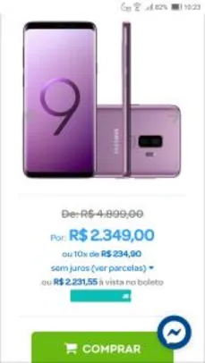 Smartphone Samsung Galaxy S9+ 128GB | R$2.231