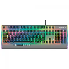 Teclado Gamer Mecânico Fortrek Cruiser, RGB, Switch KRGD Crystal, Gray