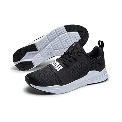 (TAM 39) Tênis Puma Puma Wired Run BDP adulto-unissex, preto e branco