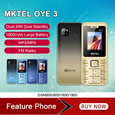 Celular Feature Phone Dual SIM 1800mah Radio FM MP3/4 Mktel oye 3 