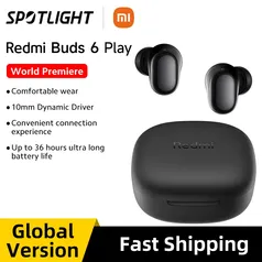 [Taxas Inclusas/Gpay] Fone Bluetooth XIaomi Redmi Buds 6 Play