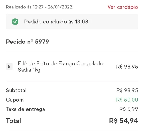 Imagem na descrição da promoção