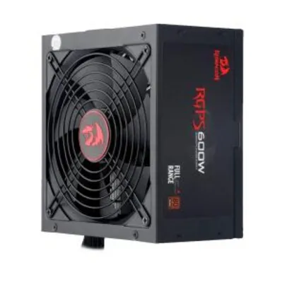 Fonte Redragon 600W 80 Plus Bronze - Sem Cabo De Força RGPS600W