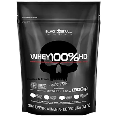 [ REC] Whey 100% Hd - 900G Refil Cookies e Cream, Black Skull