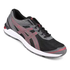 Tênis Asics Gel Sileo Masculino - Preto e Vermelho - R$136