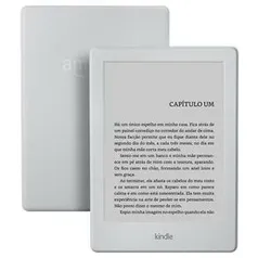 Kindle Branco com Wi-Fi, 4GB, Tela 6” Sensível ao Toque de Alta Definição e Bateria de Longa Duração (8ª Geração)