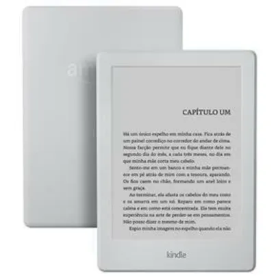 Saindo por R$ 204: Kindle Branco com Wi-Fi, 4GB, Tela 6” Sensível ao Toque de Alta Definição e Bateria de Longa Duração (8ª Geração) | Pelando