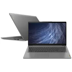 Notebook Lenovo AMD Ryzen 7-5700U 8GB 256GB SSD Tela Full HD 15.6” Windows 11 Ideapad 3 82MF0004BR