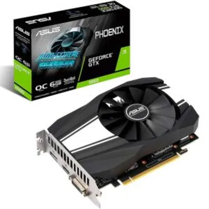 Placa de vídeo - NVIDIA GeForce GTX 1660 (6GB / PCI-E) - Asus Phoenix OC - PH-GTX1660-O6G