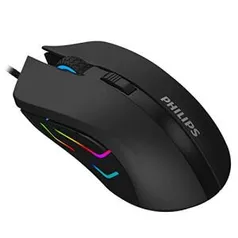 Mouse Philips Gamer USB 2.0 DPI Ajustável 6 Botões Spk9313