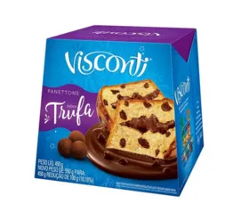 Panetone Trufado com Gotas de Chocolate Visconti 450g