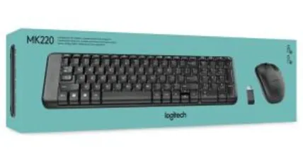 [PRIME] Combo Teclado e Mouse sem fio Logitech MK220 - ABNT2 | R$ 99