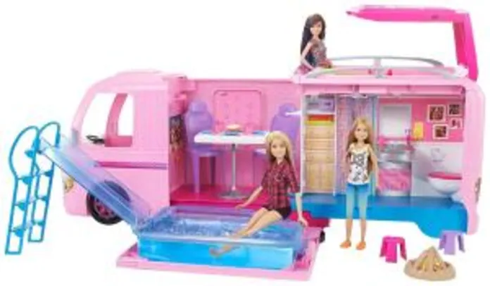 [Prime] Trailer Dos Sonhos Barbie, Mattel, Rosa R$ 420