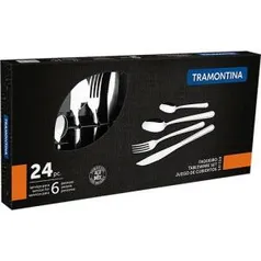 [APP] Faqueiro Inox Tramontina Búzios 24 Peças R$23