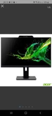 Monitor 21,5" Acer IPS , Webcam FHD e Mic 75Hz | R$1149