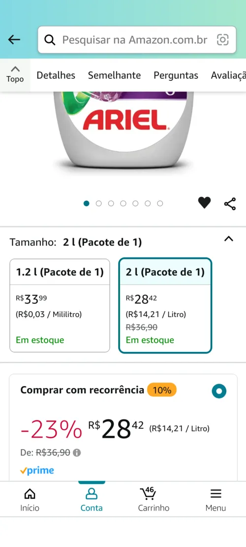 Imagem na descrição da promoção