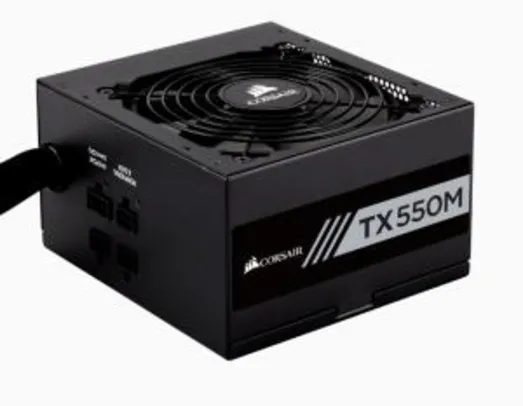 Fonte Corsair TX550M Gold + Frete Grátis(AME R$68,73 de volta)