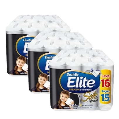 Papel Higiênico Folha Tripla Elite 48 Rolos