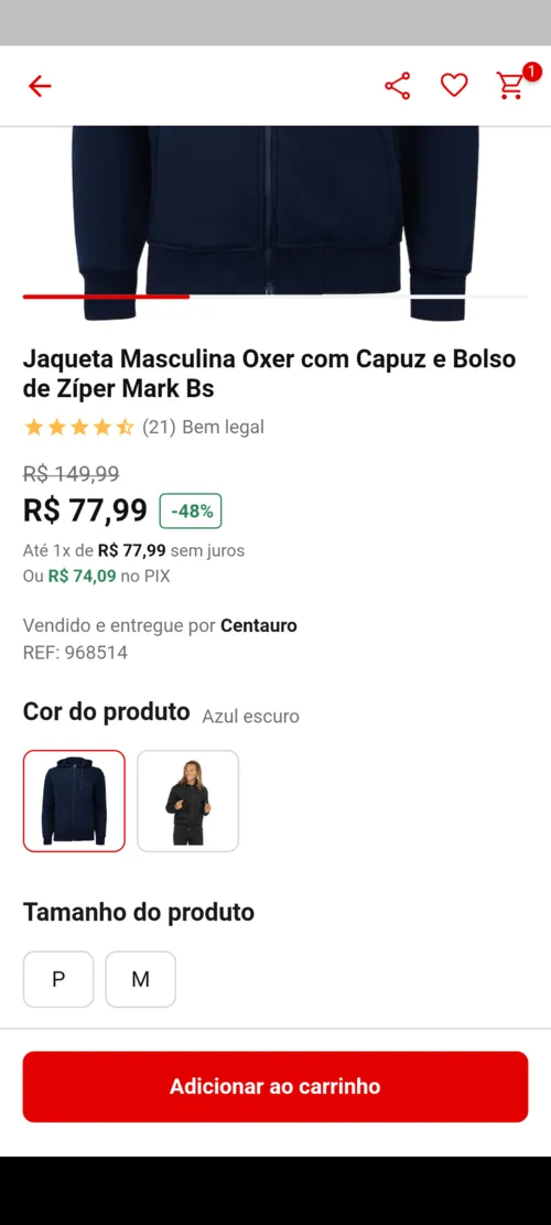 Imagem na descrição da promoção