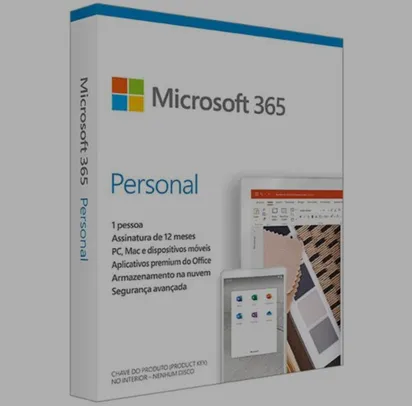 (R$54 BanQi) Microsoft 365 Personal Assinatura Anual para 1 Usuário