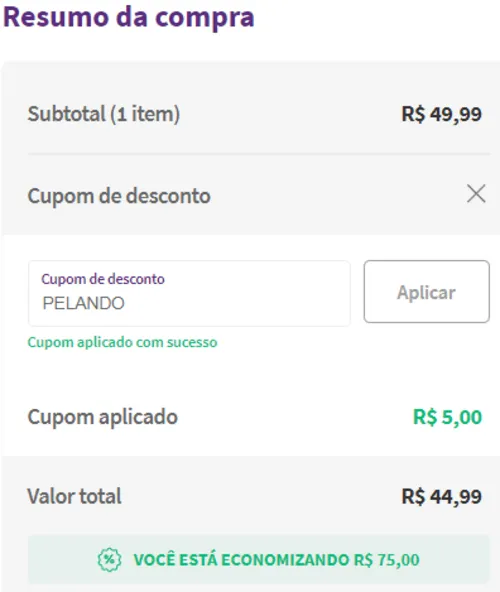 Imagem na descrição da promoção