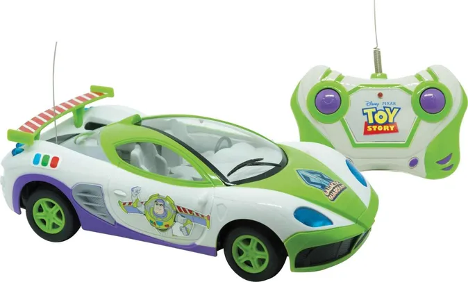 Carro de Controle Remoto Star Racer, Toy Story, 3 Funções, Candide