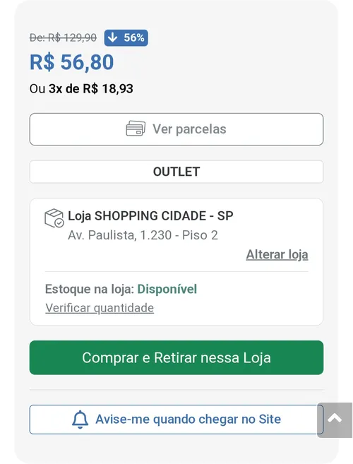 Imagem na descrição da promoção