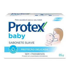 R$: 0,33 | Sabonete em Barra Infantil Protex Baby 85g - R$0,37