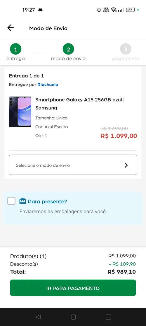 Imagen na descrição da promoção