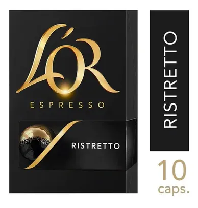 Cápsulas De Café L'or Ristretto 10un