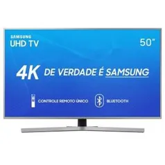 Smart TV Samsung UHD 4K 2019 RU7450 50" Design Premium | R$2.399