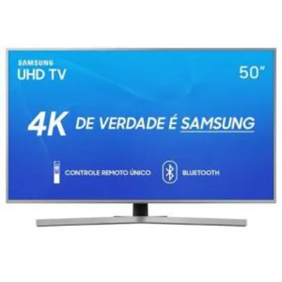 Smart TV Samsung UHD 4K 2019 RU7450 50" Design Premium | R$2.399