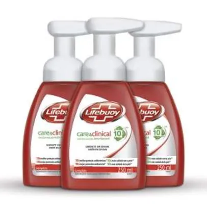 [NetFarma] Kit Sabonete Liquido Lifebuoy Care e Clinical Hand Wash Complete 250ml - por R$ 8